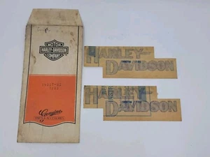 Autocollants autocollants réservoir rouge et or Harley Davidson OEM 14007-82 VINTAGE - Photo 1/3