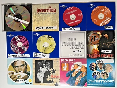 12 Latin Promo CD'S * Salsa Reggaeton Hip Hop Rock Balada Pop Lot #5 Foto 1 de 3