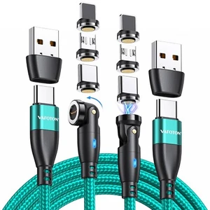 Fast Charging 360° Magnetic USB C Charging Cable - NEW SOLD AS PICS - Zdjęcie 1 z 3