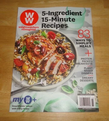 Weight Watchers Reimagined 5-Ingredient 15-Minute Recipes Magazine SEPT 2021 NEW Foto 1 de 3