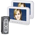 7 Inch TFT 2 Monitors Video Door Phone Doorbell Intercom Night Vision HD 700TVL