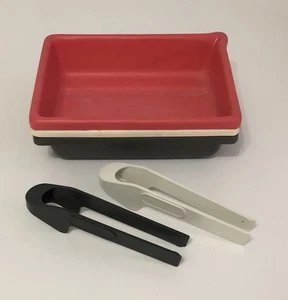 Developing Trays Set of 3 & Pair of Paterson Print Tongs 5" x 7" 12.5cm x 17.5cm - Picture 1 of 1