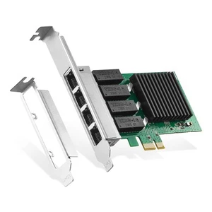 Adaptateur réseau Gigabit PCIe Binardat 4 ports avec contrôleur Realtek RT8111H - Photo 1/8