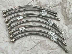 8pcs NEW USA MADE Braided Stainless Steel Faucet Supply 3/8" 7/8" FIP Line 16” - Picture 1 of 6