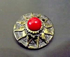 Metal Pattern Button with Bead Escutcheon Center (4928) - Picture 1 of 4