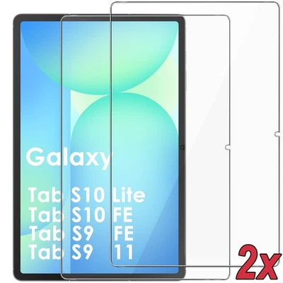 2x 9H Panzerfolie Glas Samsung Galaxy Tab S10 Lite/ S10 FE/ S9 FE 10.9/ S9 11 - Bild 1 von 4