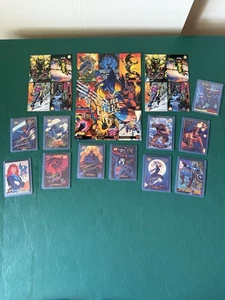 Marvel Konvolut 13 Karten und 3 ungeschnittene Blätter - Bild 1 von 22