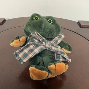 Mini Rana de Peluche con Arco 1998 The Boyds Collection Peluche Verde Oscuro - Imagen 1 de 8