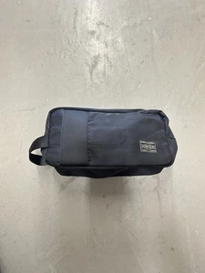 YOSHIDA PORTER TIME POUCH 655-17877 Black Toiletry Travel Make Up Pencil Bag - Picture 1 of 6