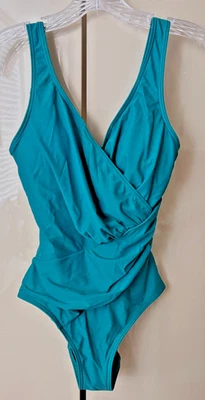 Bonprix BPC SELECTION Badeanzug Größe 4 USA Einteiler türkis grün neu ohne Etikett - Bild 1 von 4