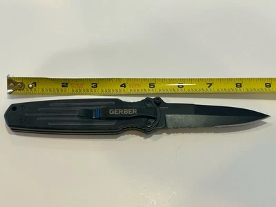 Gerber Rex Applegate Fairbairn Combat Covert Folding Pocket Knife G1966 Exc Cond - Image 1 of 4