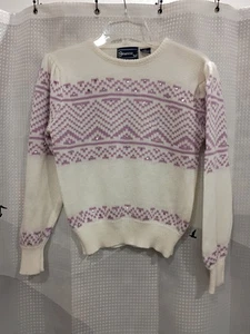 Vintage Ginnene Too Woman's Large Acrylic Knit Long Sleeve Sweater 18x22 - Picture 1 of 8