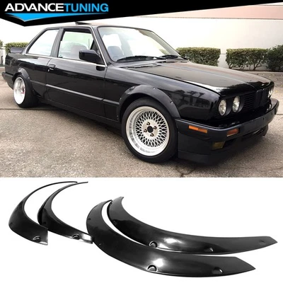 Fits 84-92 BMW E30 3-Series Coupe MDP Side Sanded Fender Flares Wheel Cover 4PCS Foto 1 de 4