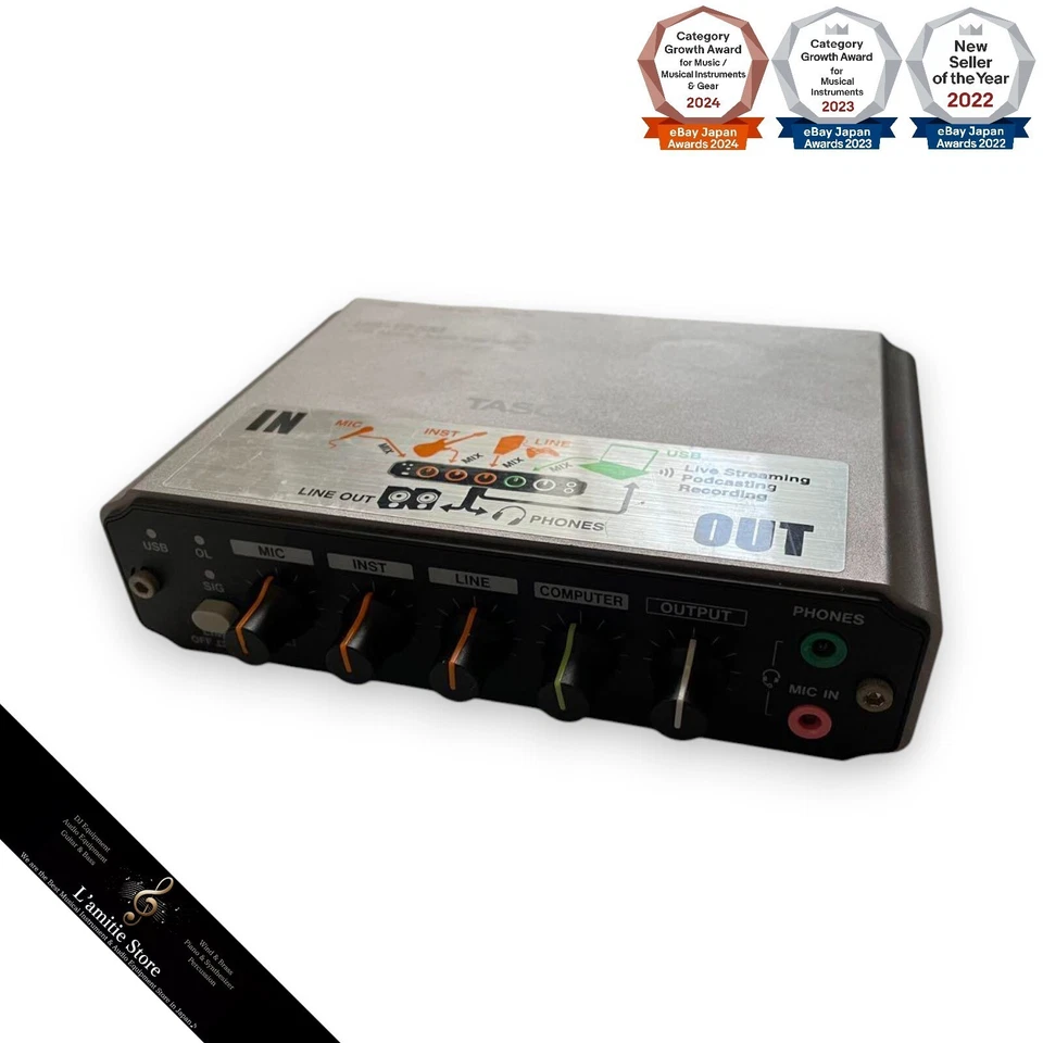 TASCAM US-125M USB-Audio-/MIDI-Schnittstelle mit Mixerfunktion, voll... - Bild 1 von 4