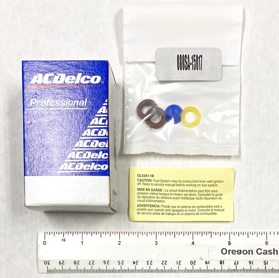 Kit de sello de inyector de combustible AC Delco 217-3414 (gm# 19239909] se adapta a varios modelos Foto 1 de 4