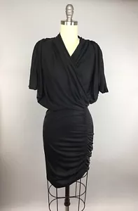 Catherine Malandrino Favorites abito drappeggio seta nero P - Foto 1 di 5