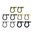 10 Pieces Bow Shackle Metal Hoop Horseshoe Buckles For Diy Backpacks Leather