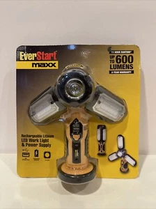 600 Lumen LED Portable Folding Work Light with USB Power in/Out NEW - Picture 1 of 2