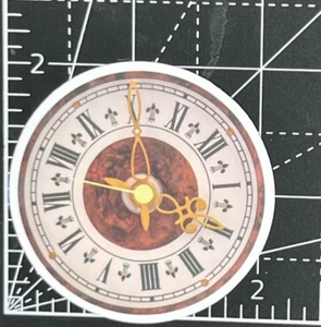 Old Time Scrapbook Clock It's 4 O'CLOCK - Die Cut Vinyl Decal Sticker Bomb - Picture 1 of 4