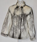 100% Real Cross Mink S/8/10 Beautiful Unique Soft Stunning Fur Coat/Jacket New