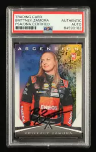 Brittney Zamora Signed 2020 Panini Ascension #8 RC (PSA) - Rookie Card - Picture 1 of 2