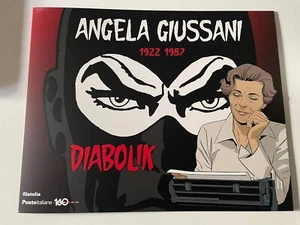 2024 Folder Angela Giussani Diabolik Foglio Intero Codice Barre e Chiudilettera - Imagen 1 de 4