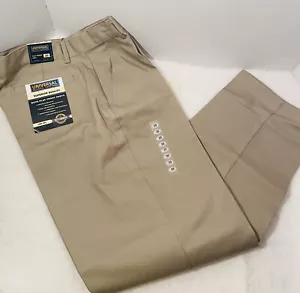 LOT OF 6 PAIR Boys Universal School Uniform Long Pants SIZE 20 Khaki ADJUSTABLE - Picture 1 of 4