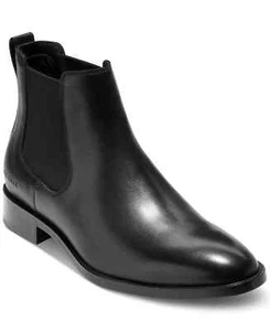 Cole Haan Herren Hawthorne Chelsea Leder Schlupfstiefel Schwarz - Bild 1 von 6