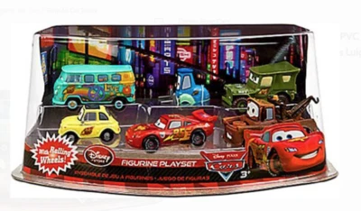 DISNEY Pixar Cars Figura Rayo McQueen Pit Crew Juego Juego de 6 Totalmente NUEVO Foto 1 de 2