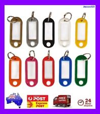 10 PCs Plastic Luggage Key Tags ID Tags Key Rings Key Tag Key Chains Key Fob