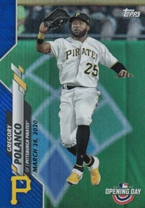 2020 Topps Opening Day GREGORY POLANCO Blue Foil #137 Pirates QTY Avail - Picture 1 of 1