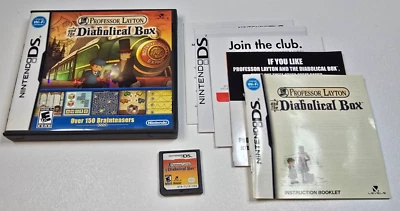Professor Layton and the Diabolical Box (Nintendo DS, 2009) - CIB - Tested/Works - Image 1 of 4