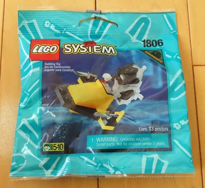 NISB VTG 1996 LEGO System Aquanauts Underwater Scooter SEALED POLYBAG - Image 1 of 2