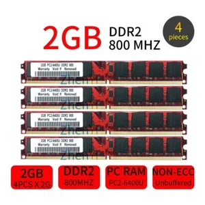 8Go 4x 2Go DDR2 800MHz PC2-6400U 240Pin DIMM intel Desktop PC Mémoire SDRAM FR - Imagen 1 de 8