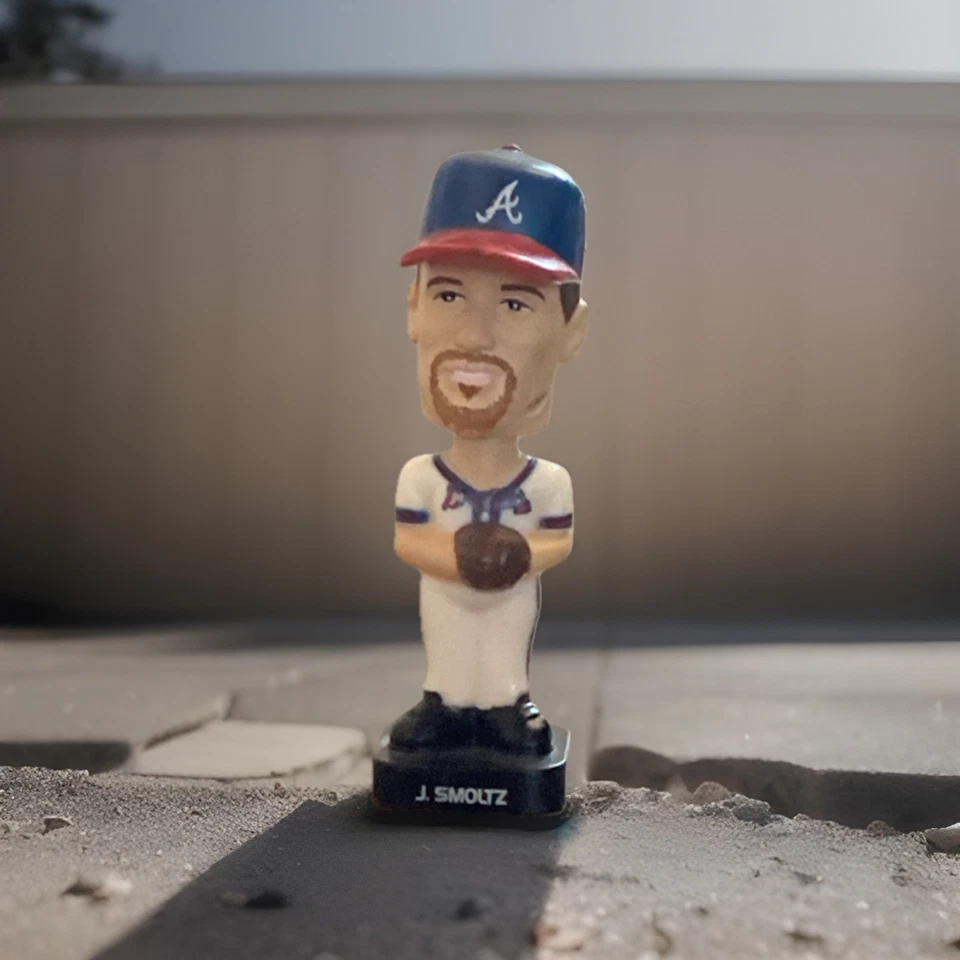 Mini Bobblehead 2003 Post Cereal John Smoltz 3" Atlanta Braves MLB Foto 1 de 4