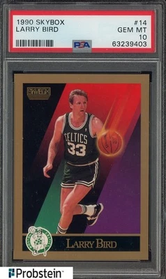 1990 Skybox #14 Ларри Берд Boston Celtics HOF PSA 10 драгоценных камней новый - Изображение 1 из 2