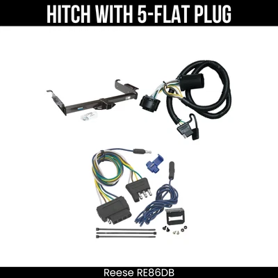 Enganche de remolque Reese + cableado de 5 vías para Chevrolet Express GMC Savana 99-25 con USCAR Foto 1 de 4