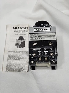 Agastat 7012AB Time Delay Relay Adjustable 0.5-5 Seconds 120 Coil - Picture 1 of 7