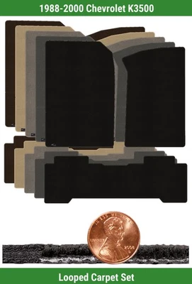 Заказной классический петля коврик комплект для 1988-2000 Chevrolet K3500 (3 штуки) #B0T - Изображение 1 из 4