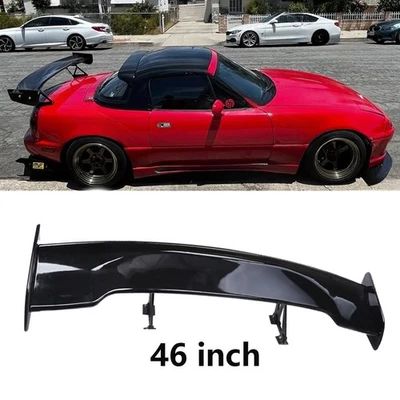 46" Car GT Style Trunk Rear Spoiler Wing Glossy Black For Mazda Miata MX-5 Foto 1 de 4