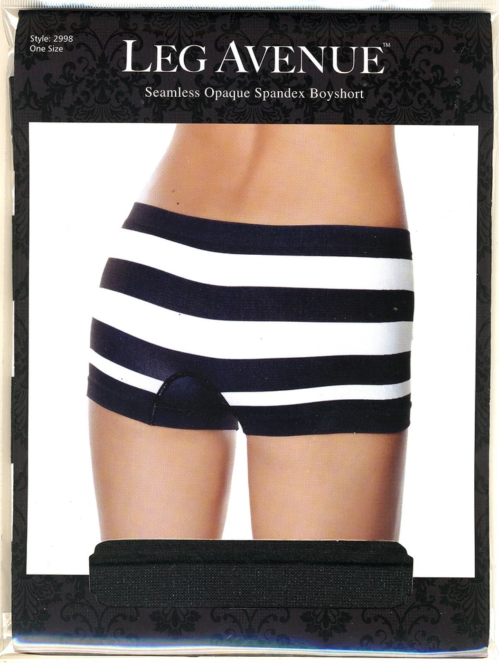 FATO DE HALLOWEEN SEM COSTURA LISTRA PRETA BRANCA ELASTANO MENINO PERNA CURTA AVENIDA - Imagem 1 de 1