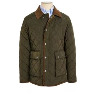 NWT Lauren Ralph Lauren Boys Diamond Shaped Quilted Coat Raincoat Fall Size 8 - Picture 1 of 7