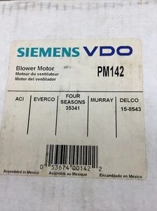 Motor soplador Siemens vdo pm142 35341 15-8543 1993 Cadillac Eldorado Sevilla  - Imagen 1 de 4