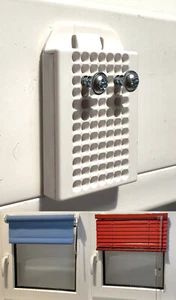 Zweiteiliger Universalklebeträger für Rollos und Jalousien (2 Stück) ps QUICKFIX - Bild 1 von 7