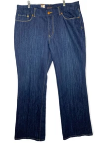 Seven 7 Jeans Size 16 Womens Premium Denim Boot Cut Dark Blue Straight Leg - Picture 1 of 9
