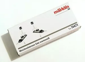 Märklin 74471, C-Gleis Weichenlaternen 2er Set, warmweiße LED, neu im Karton - Bild 1 von 6
