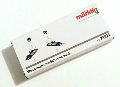 Marklin 74471, C Track Turnout Lanterns Set of Two, Warm White LED, New in box   - Image 1 of 4