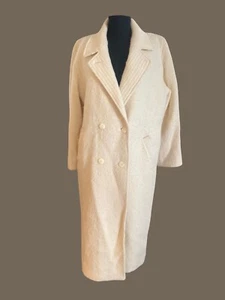 Vintage Classic Hilda Ltd Icelandic Wool Coat Ladies S Double Breasted 100% Wool - Picture 1 of 11