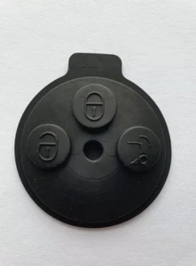 1pc Mercedes Smart Car Forfour Fortwo City Rubber Key Pad 3 Button Remote Fob - Picture 1 of 3