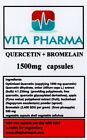 QUERCETIN and BROMELAIN 1500mg (120 caps) immune health respiratory function